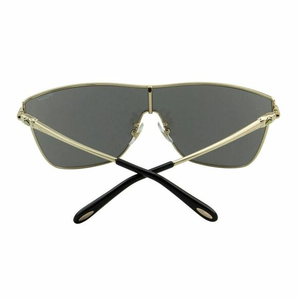 New Chopard Women Shield Sunglasses SCH-C20S-300G Gold Frame Gray Mirrored Lens - Picture 14 of 15